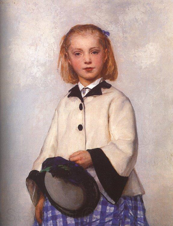 Albert Anker The Artist's Daughter Louise